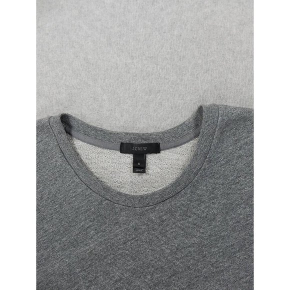 J Crew Ruffled‎ Hem Crew Sweatshirt (Women's Small) Gray/Blue - Cotton - Picture 2 of 11